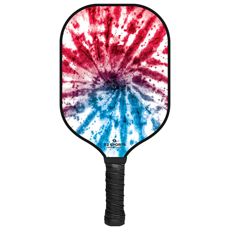 Load image into Gallery viewer, F2 Sports Tie Dye Graphite Pickleball Paddle Red
