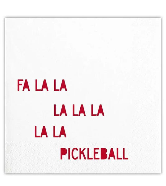 Fa La La La La Pickleball Cocktail Napkins - 20 count