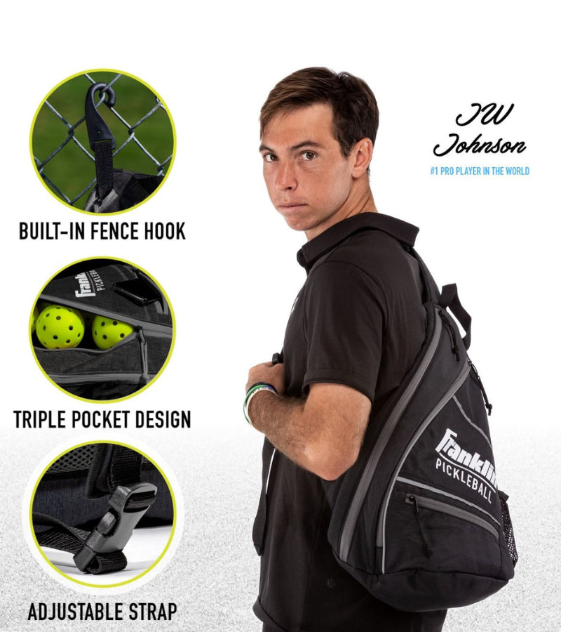 Load image into Gallery viewer, Franklin Pickleball Sling Bag Charcoal Grey
