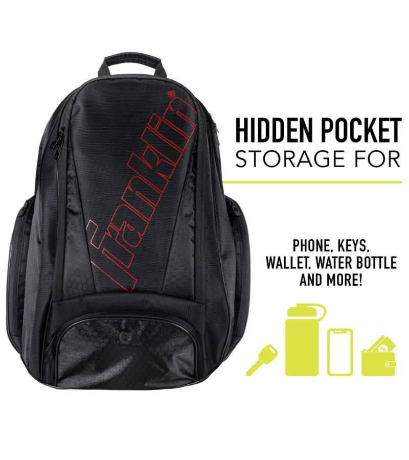 Load image into Gallery viewer, Franklin Deluxe Competition Pro Pickleball Backpack Red
