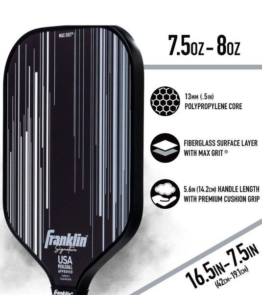Franklin Signature Series Fiberglass Pro Pickleball Paddle Black