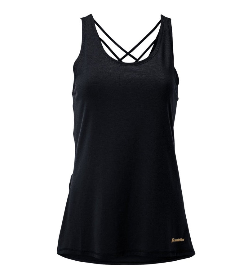 Load image into Gallery viewer, Franklin Courtside Womens Pickleball Tank Top Black
