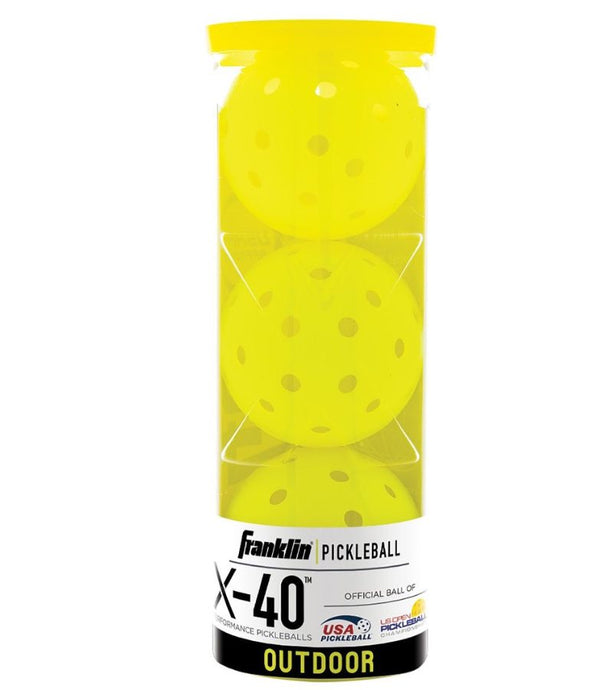 Franklin X-40 Performance Outdoor Pickleballs 3-pack