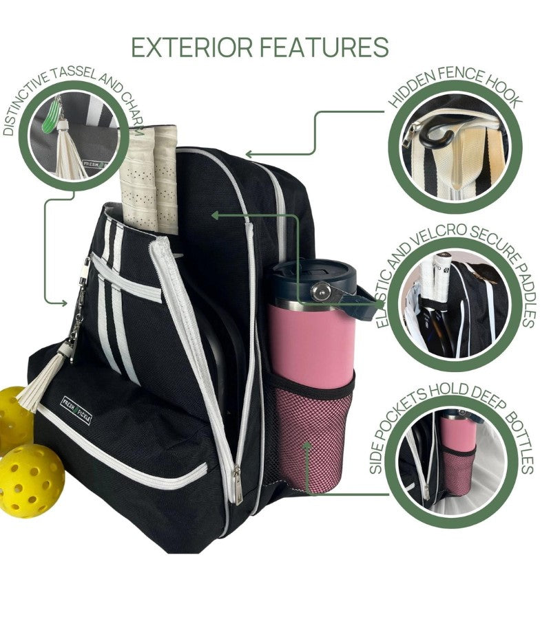 Load image into Gallery viewer, The Tedi Pickleball Backpack - Black
