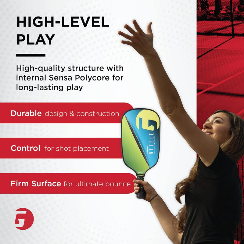 Load image into Gallery viewer, GAMMA Needle Graphite Pickleball Paddle Features
