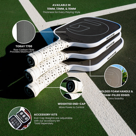 GAMMA Obsidian 16mm Pickleball Paddle