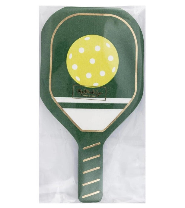 Green Pickleball Paddle Disposable Napkins - Green