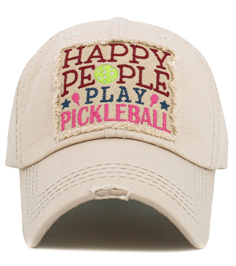 Load image into Gallery viewer, Happy People Play Pickleball Hat
