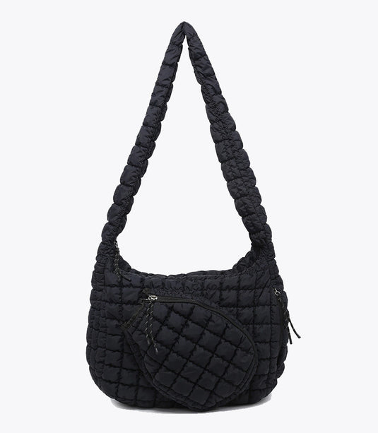 Hayley Pickleball Quilted Bag - Black