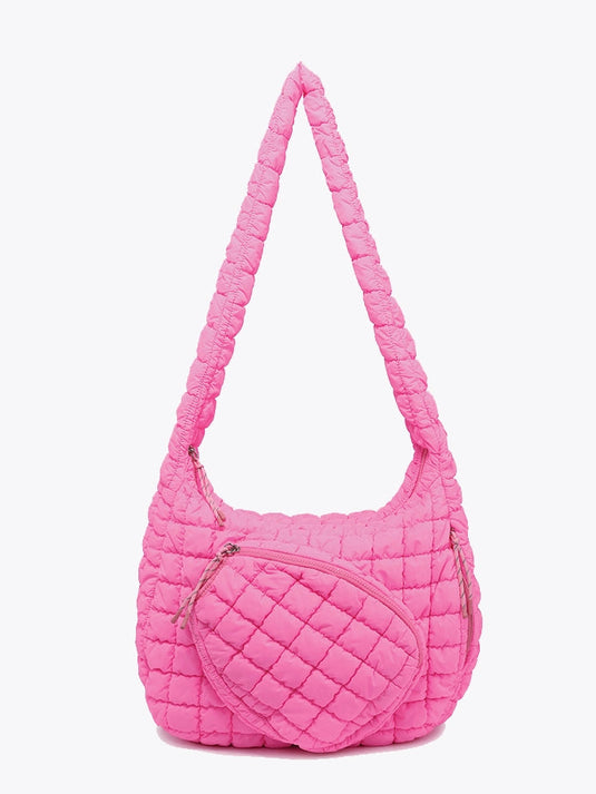 Hayley Pickleball Quilted Bag in Candy Pink