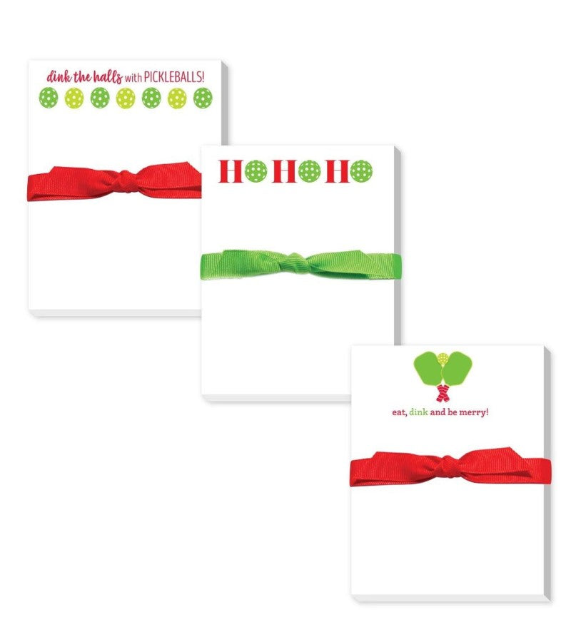 Load image into Gallery viewer, Holiday Pickleball Mini Notepads
