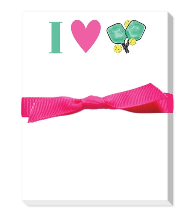 I Heart Pickleball Mini Note Pad