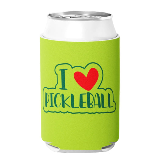 I Heart Pickleball Can Cooler