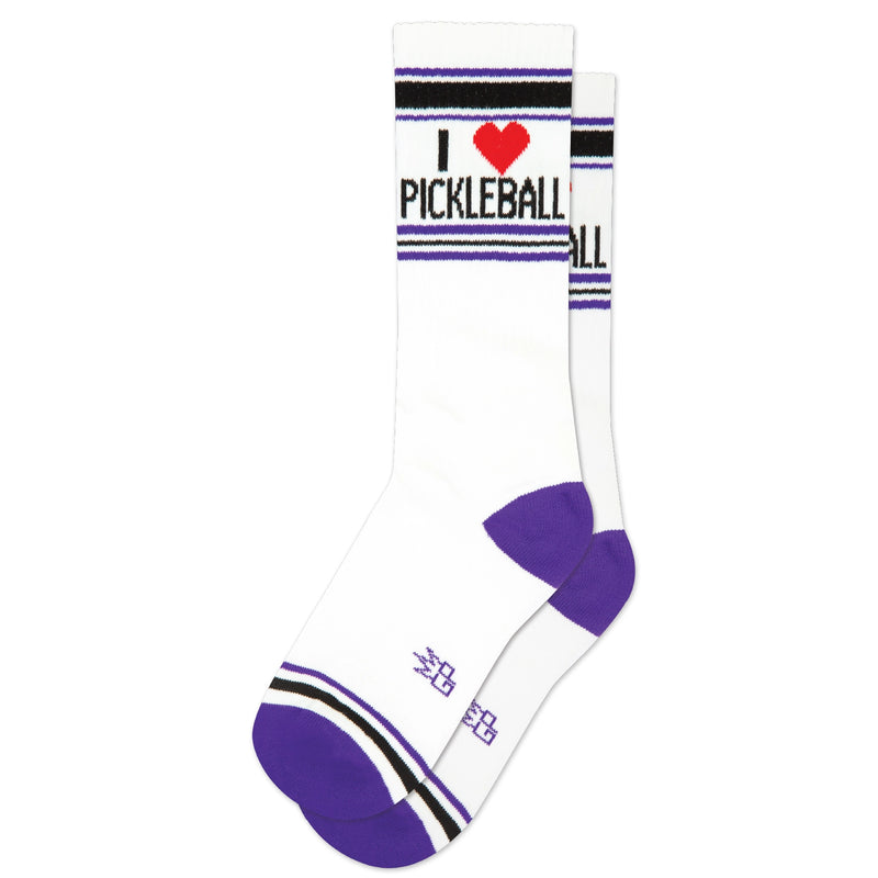 Load image into Gallery viewer, I Heart Pickleball Crew Socks
