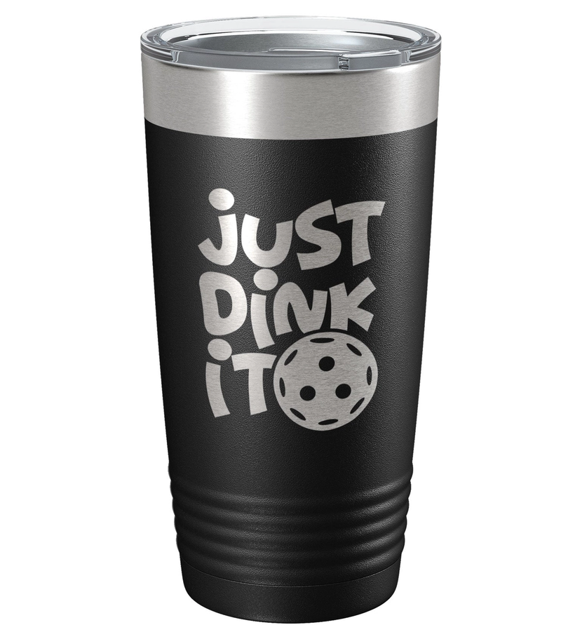 Load image into Gallery viewer, Just Dink It Pickleball Tumbler Black
