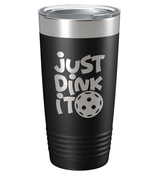 Just Dink It Pickleball Tumbler Black