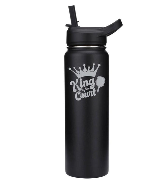 King of the Court Insulated Pickleball Water Bottle