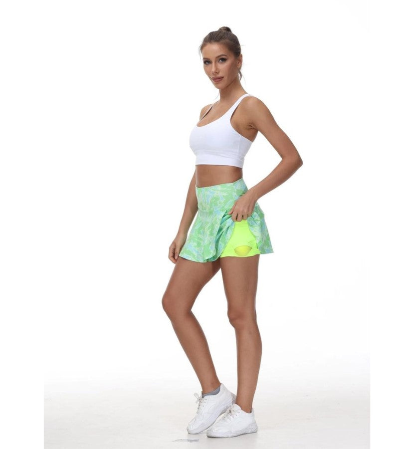 Load image into Gallery viewer, Lemon Lime Love Pickleball Skirt
