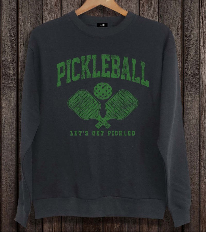 Load image into Gallery viewer, Let&#39;s Get Pickled Sweatshirt - Black
