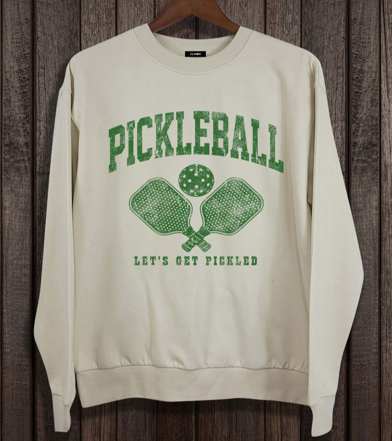 Load image into Gallery viewer, Let&#39;s Get Pickled Sweatshirt - Ivory
