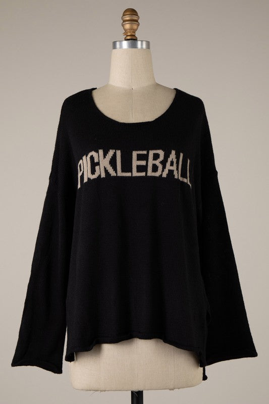 Lightweight Pickleball Sweater - Black