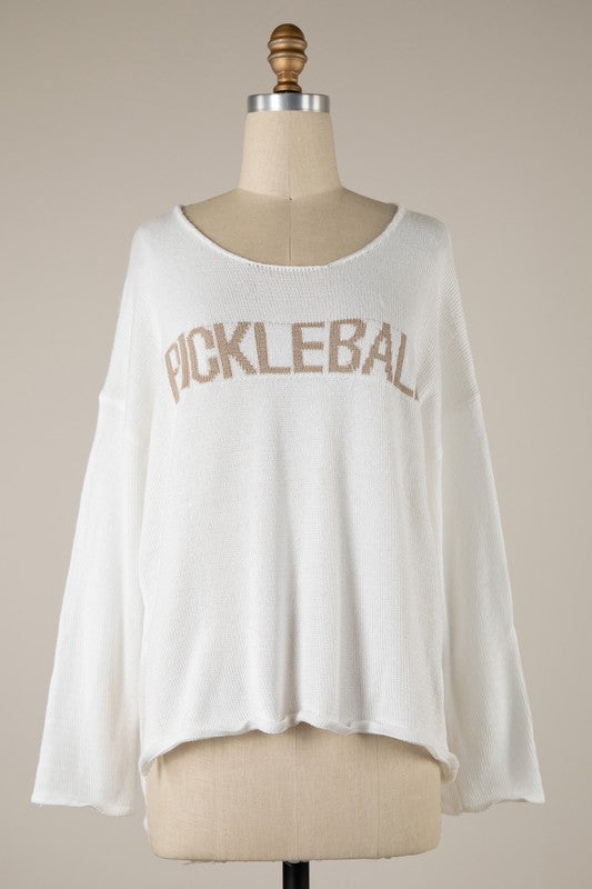 Load image into Gallery viewer, Lightweight Pickleball Sweater - Ivory
