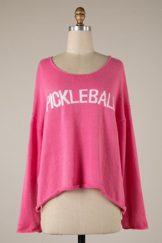 Load image into Gallery viewer, Lightweight Pickleball Sweater - Hot Pink
