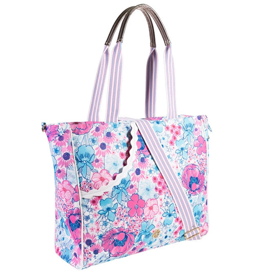 Lilly Pulitzer All Her Glory Pickleball Tote - Side View