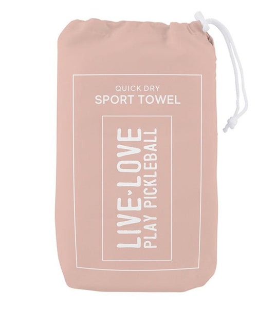 Live Love Play Pickleball Sport Towel Bag