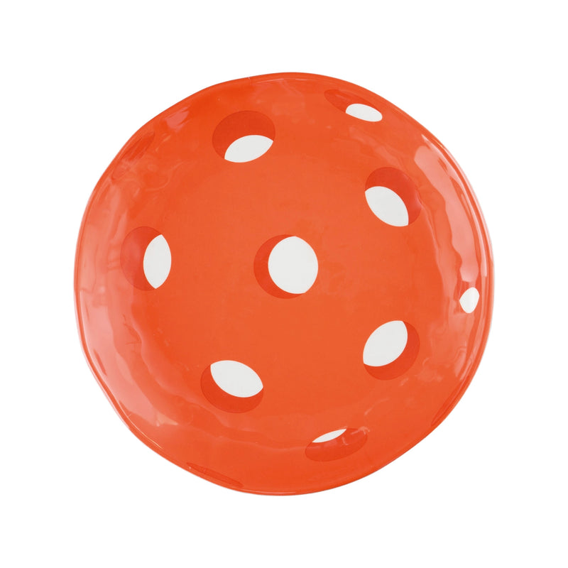 Load image into Gallery viewer, Melamine Pickleball Plate - Orange
