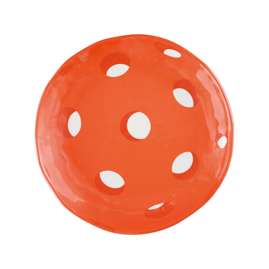 Melamine Pickleball Plate - Orange