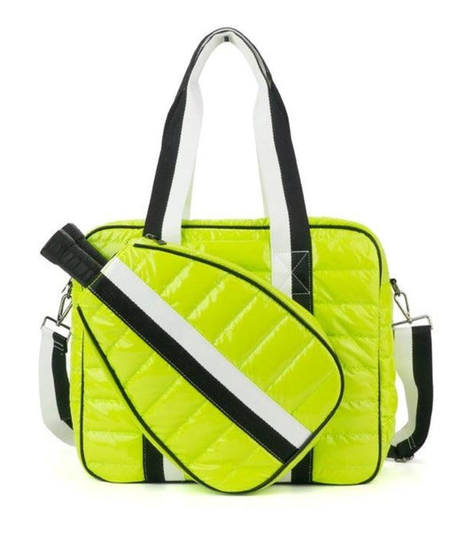 Neon Puffer Pickleball Tote Bag