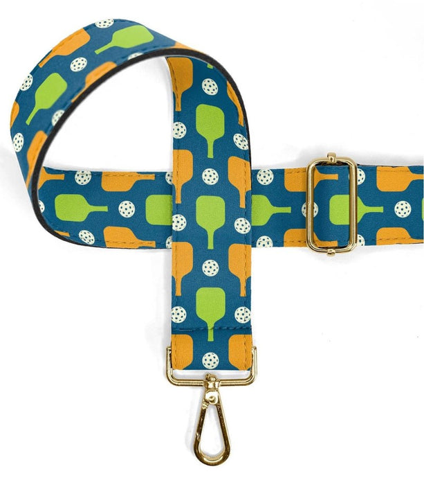 Orange and Green Pickleball Paddle Bag Strap