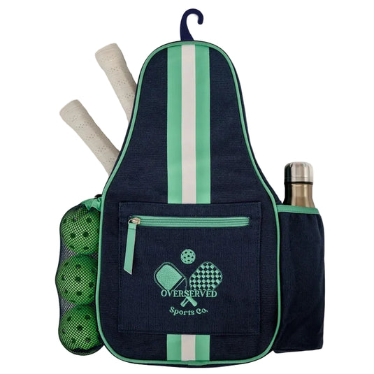 Overserved Pickleball Sling Bag Navy / Kelly Green