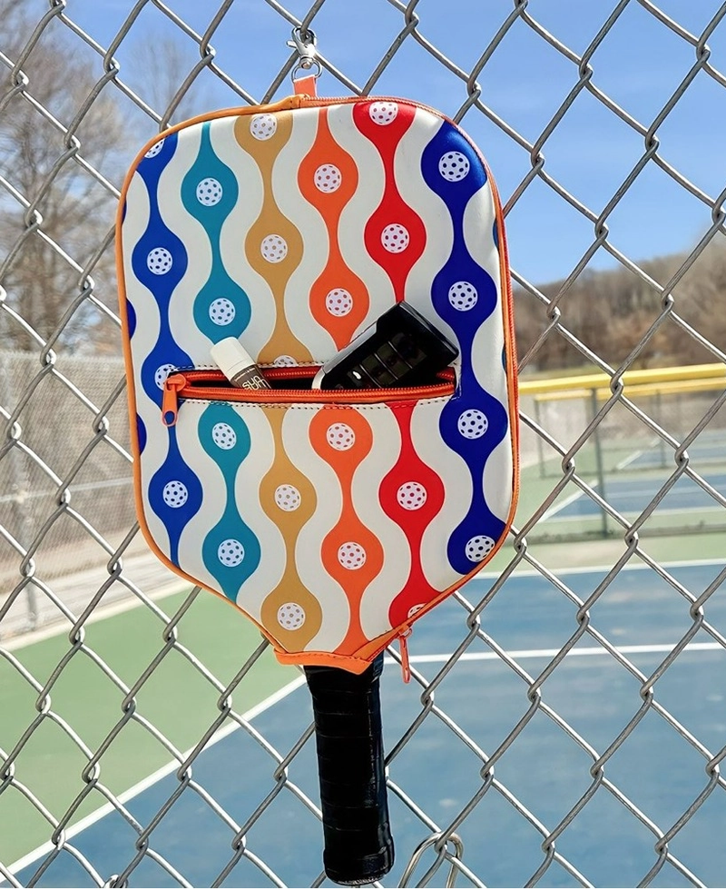 Load image into Gallery viewer, Pickleball Paddle Cover with Storage Pocket - Classic Dink
