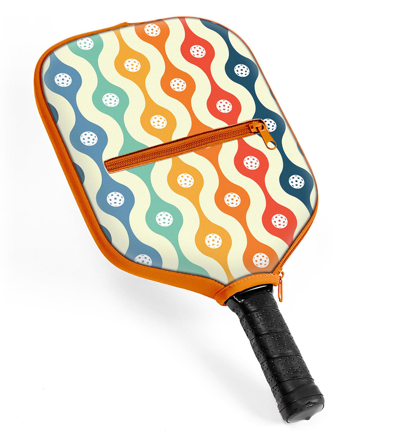 Load image into Gallery viewer, Pickleball Paddle Cover with Storage Pocket - Classic Dink
