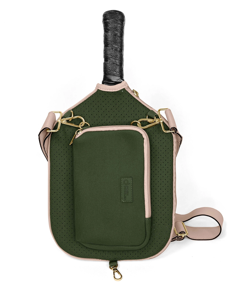 Load image into Gallery viewer, Olive Neoprene Cross Body Paddle Cover
