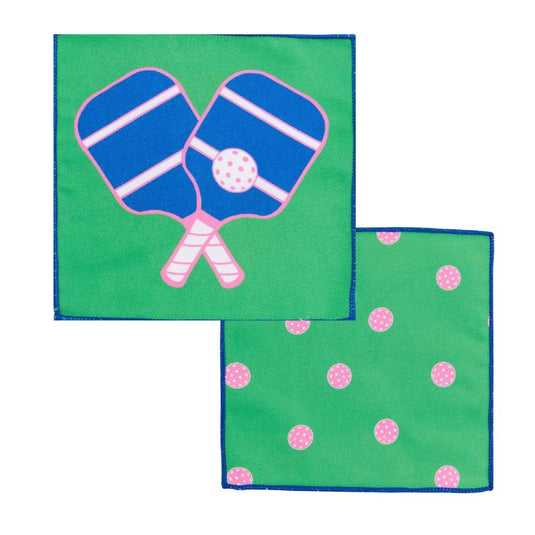 Pickleball Paddles Reversible Microfiber Napkins - Set of 8