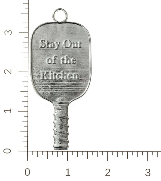 Pewter Pickleball Paddle Ornament