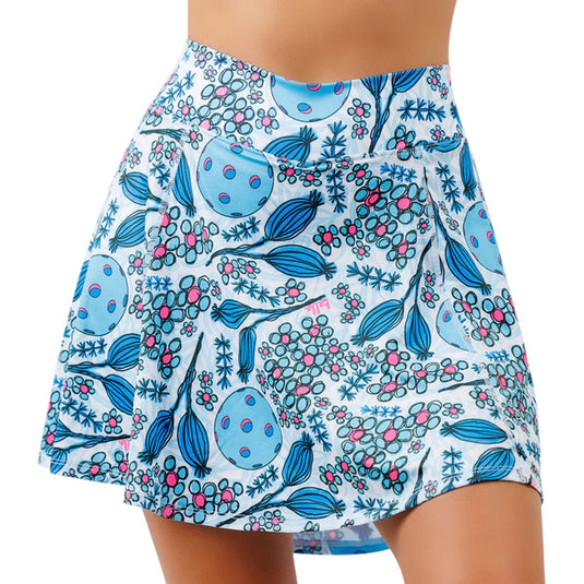 Pickleball Bella Blue Blossoms Skirt