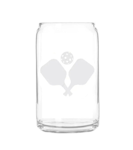 Pickleball Beer Can Glass