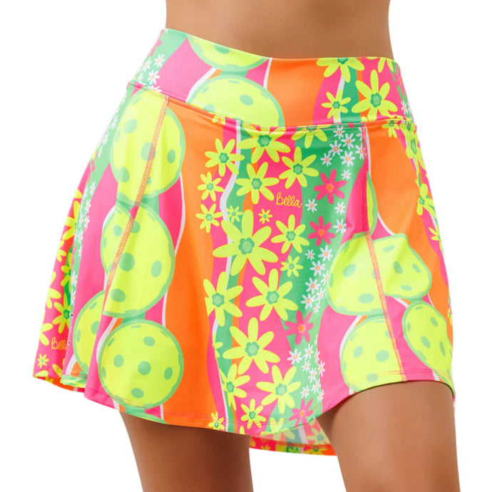 Pickleball Bella Daisy Skort Aline Front View