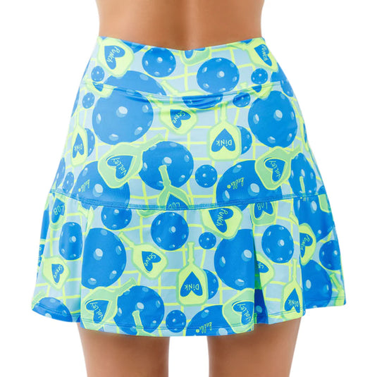 PIckleball Bella Net Worth Skort Drop Pleat BackView