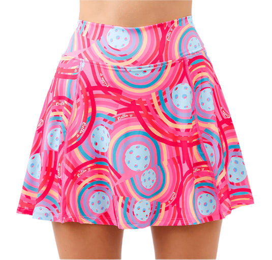 Pickleball Bell Circles A Line Skort