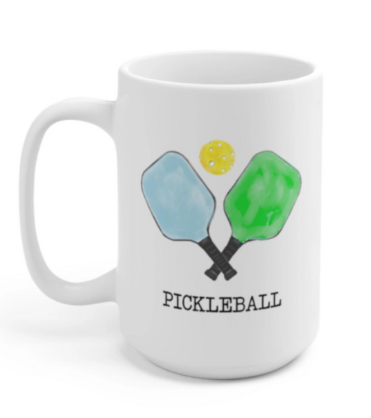 Pickleball Watercolor Coffee Mug