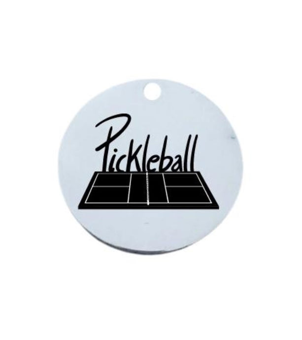 Pickleball Court Round Charm