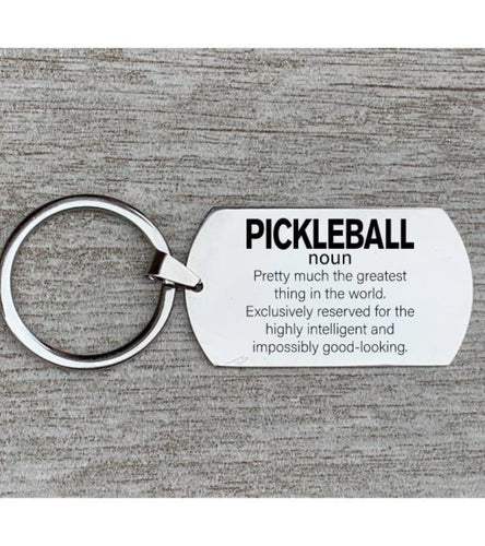 Pickleball Definition Keychain