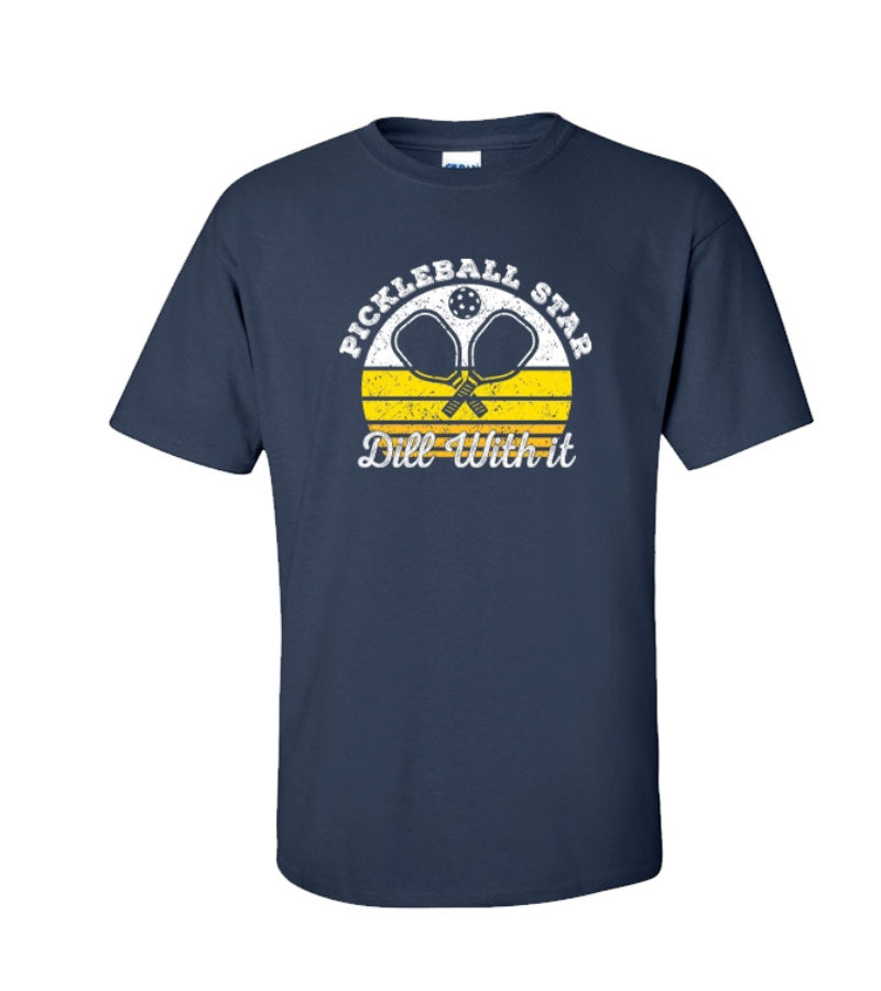 Load image into Gallery viewer, Pickleball Star - Dill With It T-Shirt - Navy
