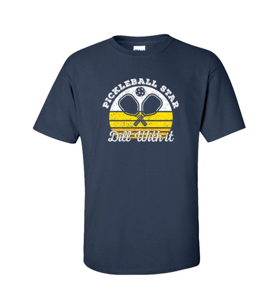 Pickleball Star - Dill With It T-Shirt - Navy