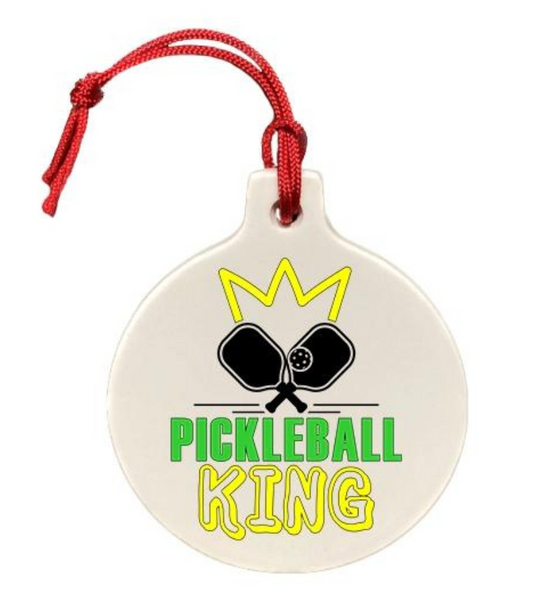 Pickleball King Ornament